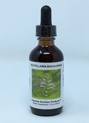 Scutellaria Tincture by Supreme Nutrition. OK for Kids. Candida, Sleep, Mood.