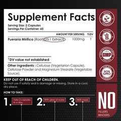 Pueraria Mirifica Extract 25:1 120 Capsules