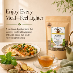 proven DIGESTIVE TEA for gas, bloating, weak digestion. Tastes great-Feels good