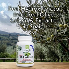 Island Nutrition 20% Hydroxytyrosol Complex™ Olive Fruit Extract – Super Stre…