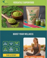 Moringa Oleifera Leaf Powder 48 oz (3 lb) | Superfood, Antioxidant, Immunity