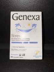 Genexa Stress for Adults | Anxiety Relief & Fatigue 60 Count (Pack of 1) NEW