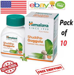 10X Shuddha Guggulu Himalaya 600 Tabs With Long Expiry & Free Shipping