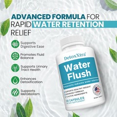 Water Flush Supplements Dandelion Potassium Vitamin B6 Enhances Detoxification