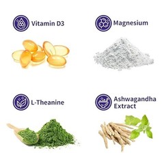 Ashwagandha Drink Mix: L-Theanine & Magnesium, Stress Relief, USA Made 20 pack