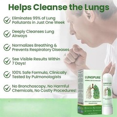 Plant Cleanse Lung Inhaler 1.8ml, Safe Relaxing Nose Cleaning For Breathing