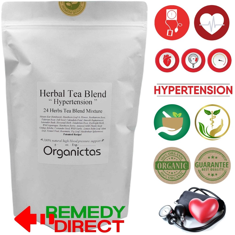 HYPERTENSION TEA Best Tea for Hypertension with 24 beneficial Herbs 200g/7.10oz