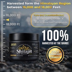 Shilajit Soft Resin Extremely Potent Himalayan Shilajit 100% Pure Resin 60mg