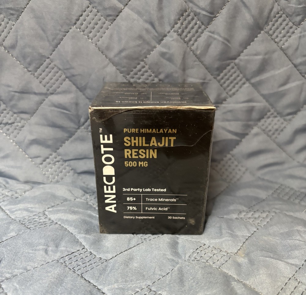 Anecdote Pure Himalayan Shilajit Resin 500 mg 30 Sachets