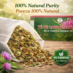 Cardo Mariano Tea (Milk Thistle Tea) – 100% Natural, Vegan | 25 Tea Bags