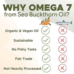 Omega-7 Complete – Organic Sea Buckthorn Oil, Hair, Skin Health, Anti-Aging