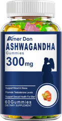 3 Pcs Ashwagandha Gummies Mixed Berry 60 Count Gummies RelaxationSupplement USA