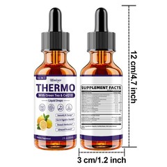 2 Bottles Thermo Green Tea CoQ10 Digest Liquid Drops Total 120ML