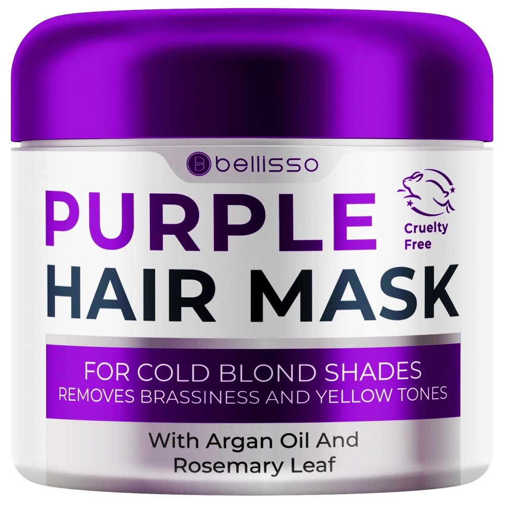 Purple Hair Mask – Deep Conditioner and Toner 8.45 Fl Oz (Pack of 1),