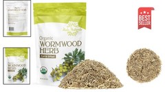 Organic Cut & Sifted Wormwood Tea 4 Oz – Resealable Herbal Delight