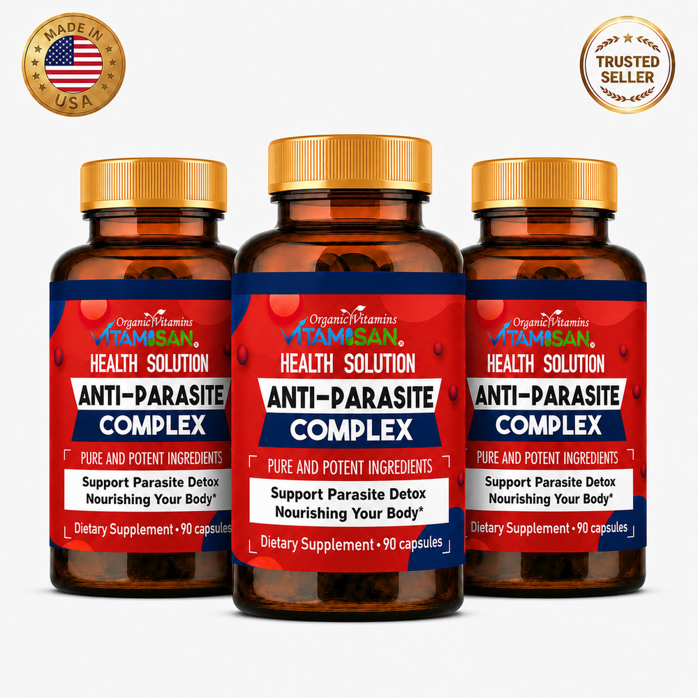 Anti Parasite Complex 3 Bottles Herbal Detox Wellness Support 270 Caps