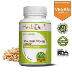 Soy Isoflavones 40% Extract Capsules Menopausal Relief Menopause Support Formula