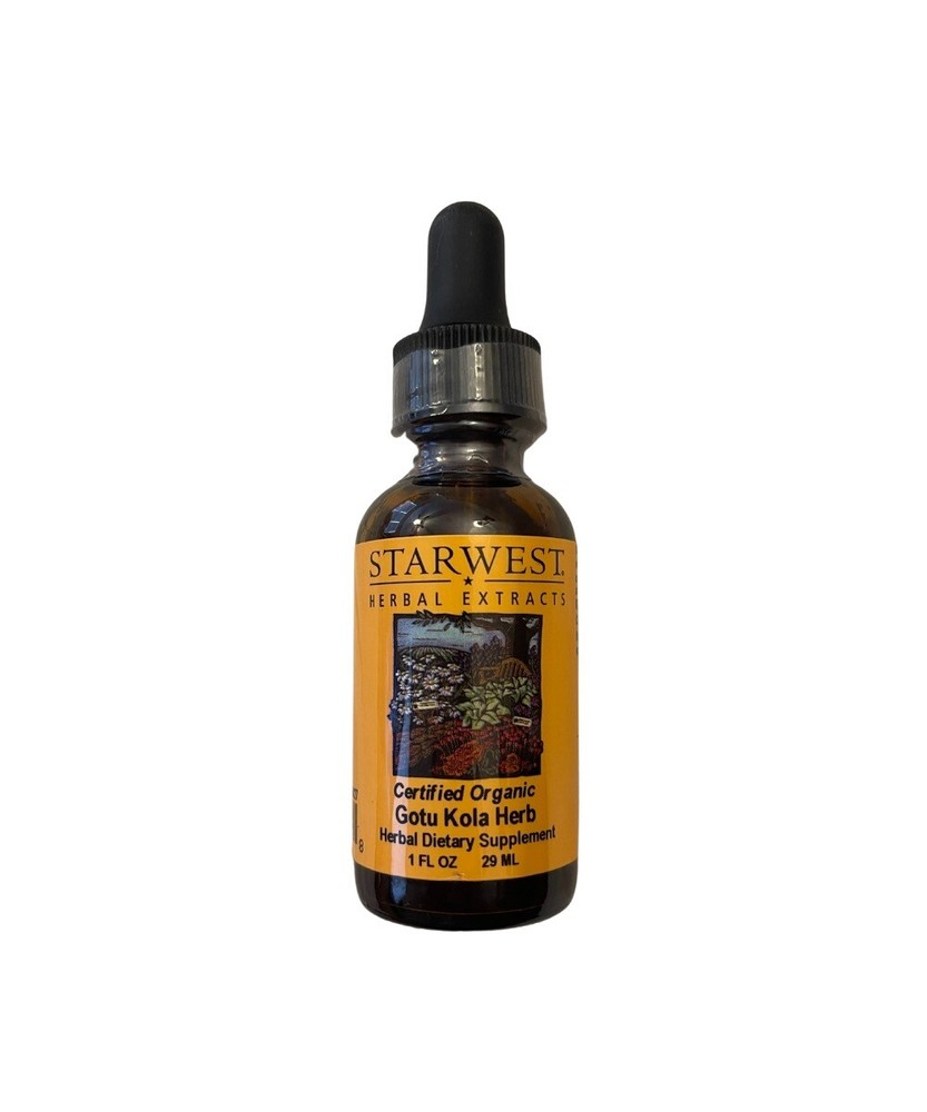 Organic Gotu Kola Extract Herbal Tincture w/ Dropper Free Shipping #1 Rate