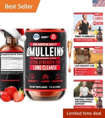 Brand New 4 Oz Strawberry Mullein Lung Cleanse