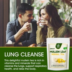 140Pcs Mullein Tea Bags For Lung Cleanse Herbal Tea Natural Mullein Tea