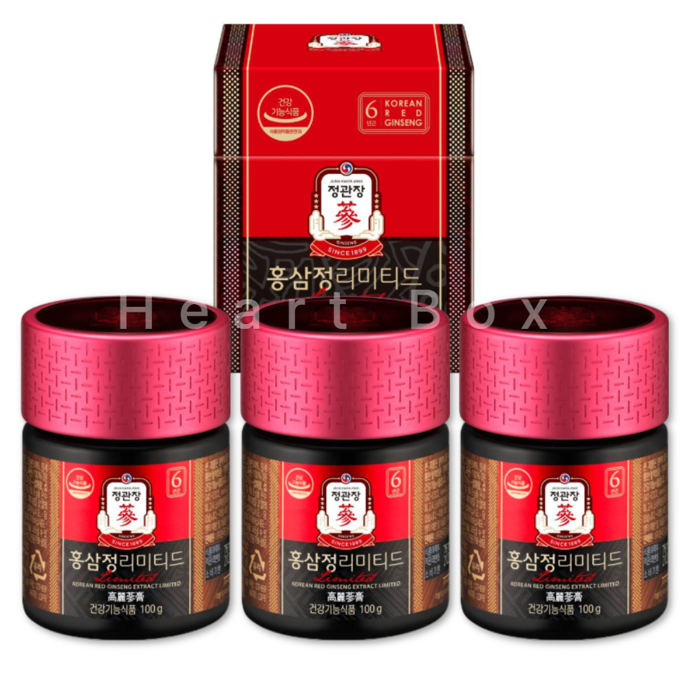 Korean Premium Red Ginseng Extract Limited 100g 3 Bottles JungKwanJang