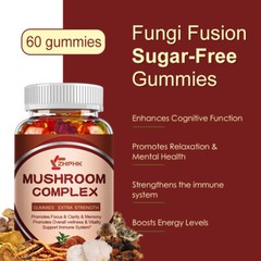 2 bottles of lion meat mushroom complex support memory attention intelligence