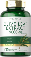 Olive Leaf Extract Capsules 9000mg | 100 Count | Non-GMO | by Carlyle