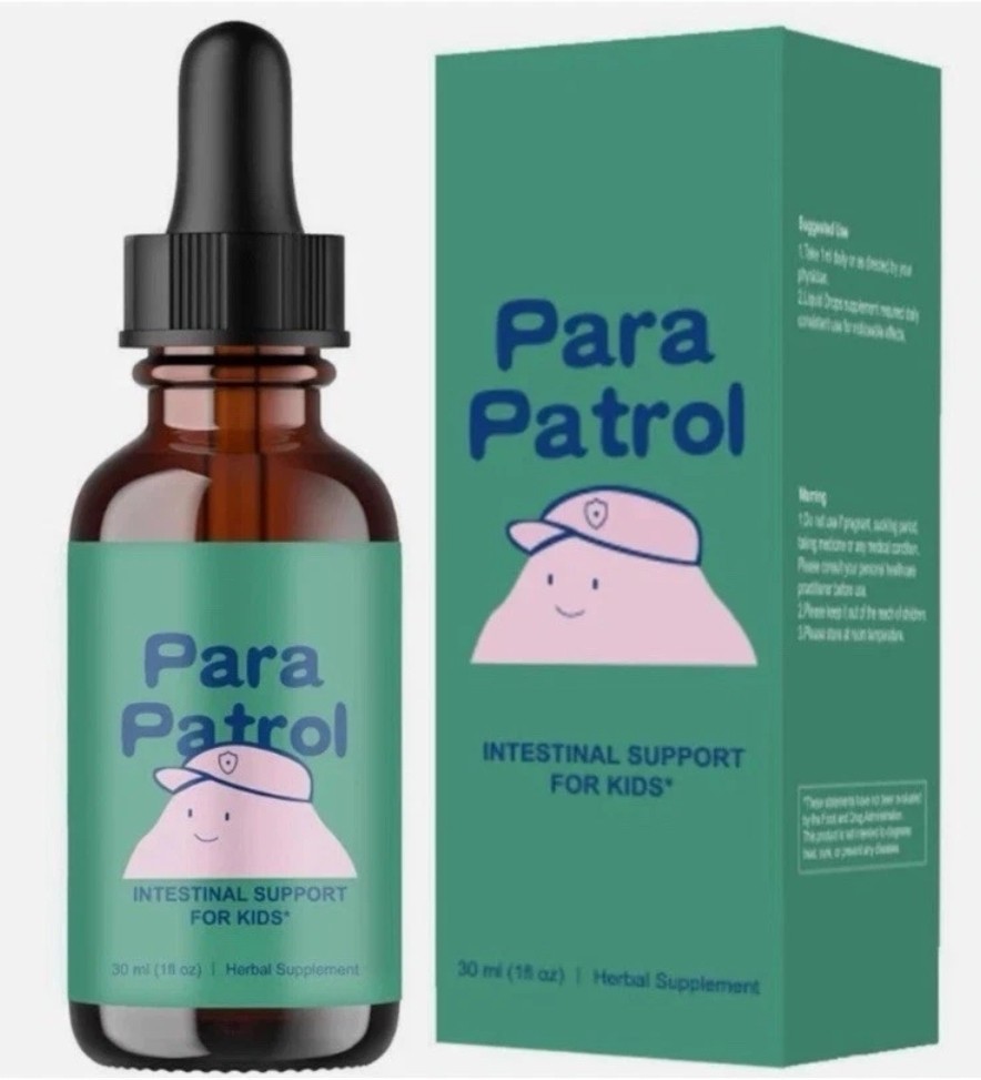 Para Patrol Intestinal Support For Kids 30 ml Herbal Supplement Exp 7/27