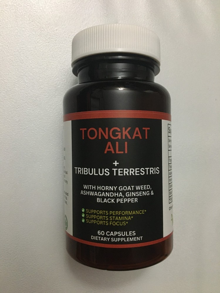 Tongkat, Tribulus, Horny Goat, Ashagandha, Ginseng, & Black Pepp – Vegan Cap