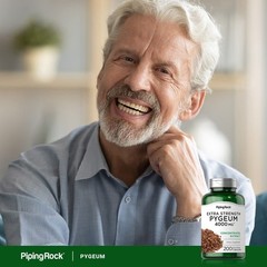 Piping Rock Pygeum Supplement | 200 Capsules | Extra 200 Count (Pack of 1)