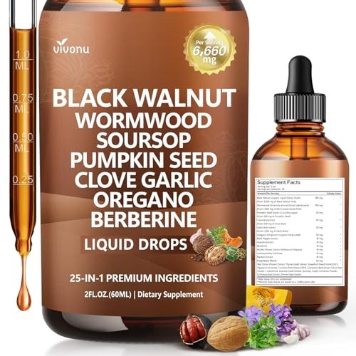 Parasite Cleanse Tincture/Extract-Wormwood,Black Walnut Hull, Clove,Best Quality