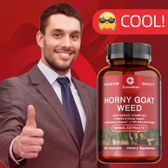Horny Goat Weed 120pcs-Maca Root, Tribulus-Testosterone Booster,Energy,Endurance