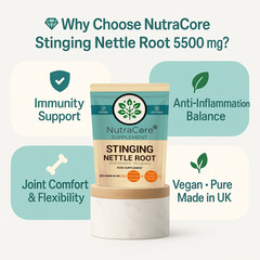 Stinging Nettle Root Caps 5500mg-(5% Lingnans&2% β-Sitosterol)-100%Vegan-180Caps