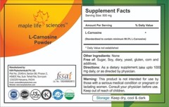 L-Carnosine Powder 99.5% Pure & High Quality NO FILLERS