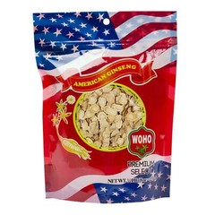 WOHO Cultivated American Ginseng #1258 Slice Small 8 oz Bag