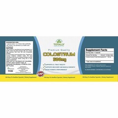 Colostrum 500mg Muscle Support & Cholesterol Control 660 Heart Health Supplement