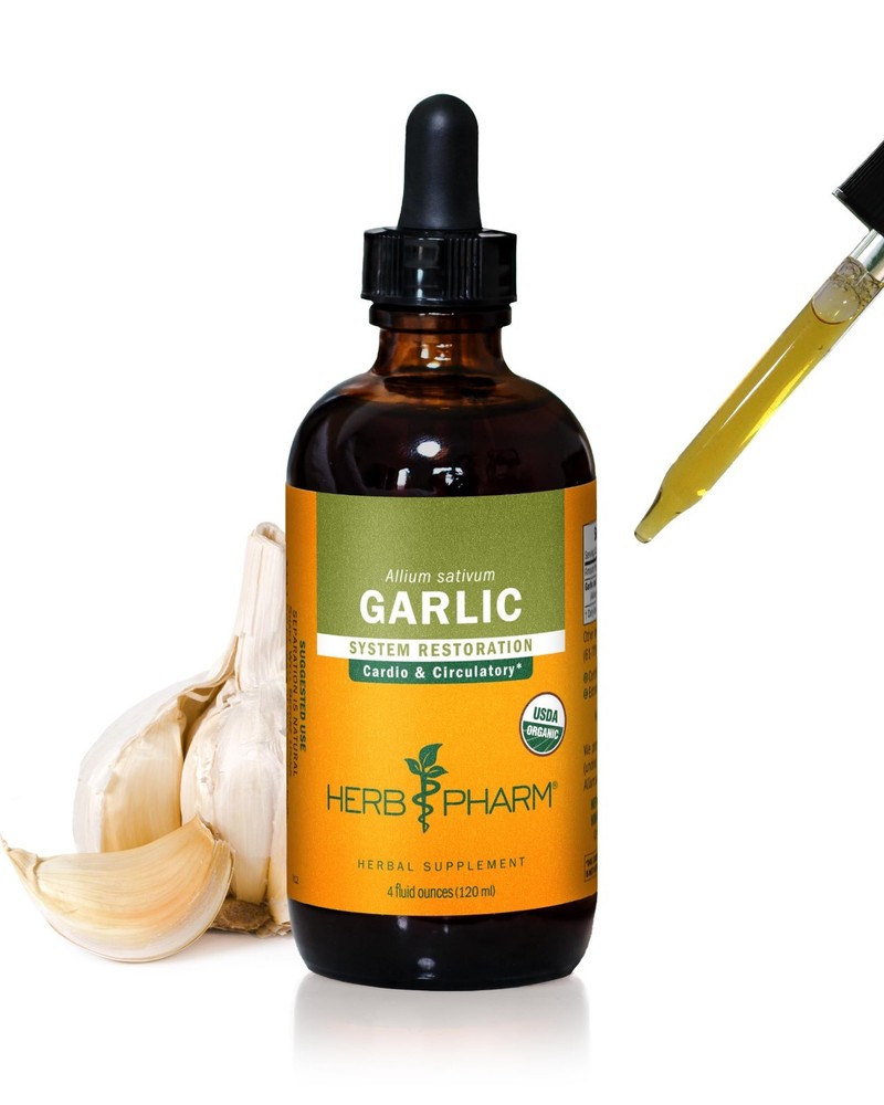 Organic Garlic Liquid Extract for Heart Health & Circulation Support – 4 oz