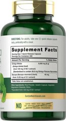 Ginkgo Biloba 6000 Mg Supports Healthy Brain Function Mental Alertness, 200 Caps