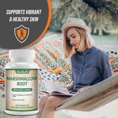 Marshmallow Root 1000mg Capsule Supports Vibrant and Healthy Skin