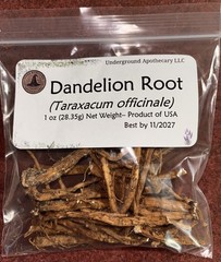 1oz Premium Whole Dandelion Root (Taraxacum officinale)