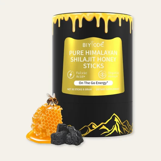 Pure Himalayan Shilajit Honey Sticks Organic Honey, 30 Sticks, Male Enhancement