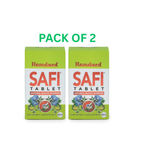 2X Hamdard Safi Tablet for Natural Blood Purifier & Skincare health wellness 60N