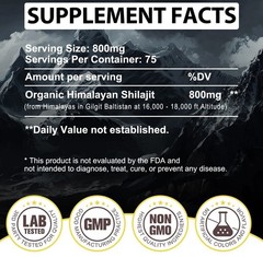 8Pack 100% Himalayan Shilajit, Soft Resin,Organic,Extremely Potent,Fulvic Acid