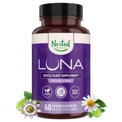 Nested Naturals Luna Sleep Aid – Non-Habit Forming 60 Count (Pack of 1)