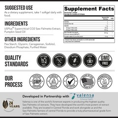 Pharmaceutical Grade Saw Palmetto & Pumpkin Seed Oil – 60 Softgels, DHT Blocker