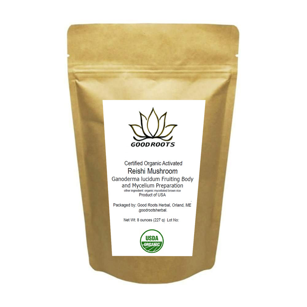 Reishi Powder Organic USA grown Ganoderma lucidum Mushroom 8 oz