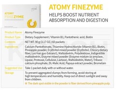 ATOMY Finezyme 30pcs Supports Nutrient Digestion Dietary Supplement KOREA MADE