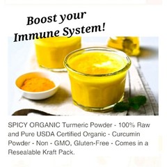 16oz ORGANIC TURMERIC POWDER Non-GMO, Curcumin, Gluten Free, Free Shipping