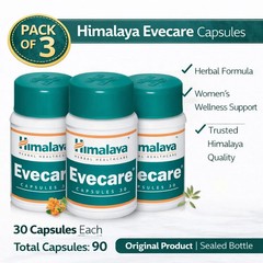Himalaya Evecare Capsules Pack of 3 | 30 Caps Each | Herbal | Free Shipping