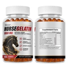 Horse Gelatin 1000MG Gummies – Hydrolyzed Gelatin Complex